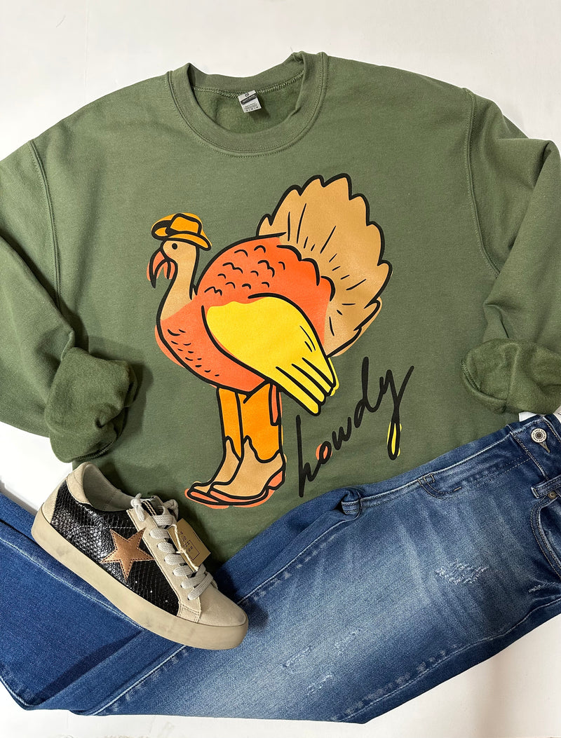 Howdy Turkey Sweatshirt