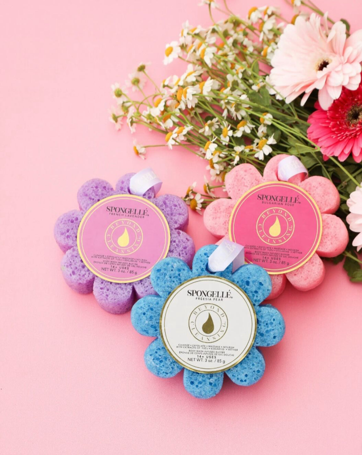 Spongelle Wildflower Body Wash Sponges