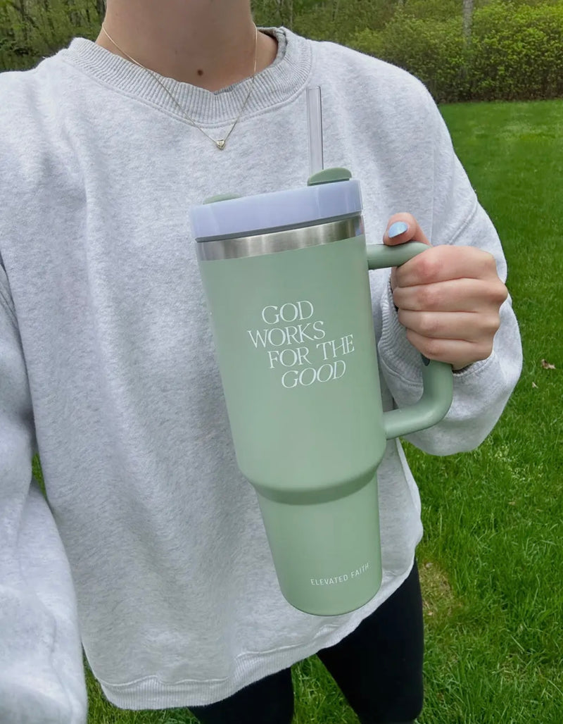 God Works For Good Tumbler