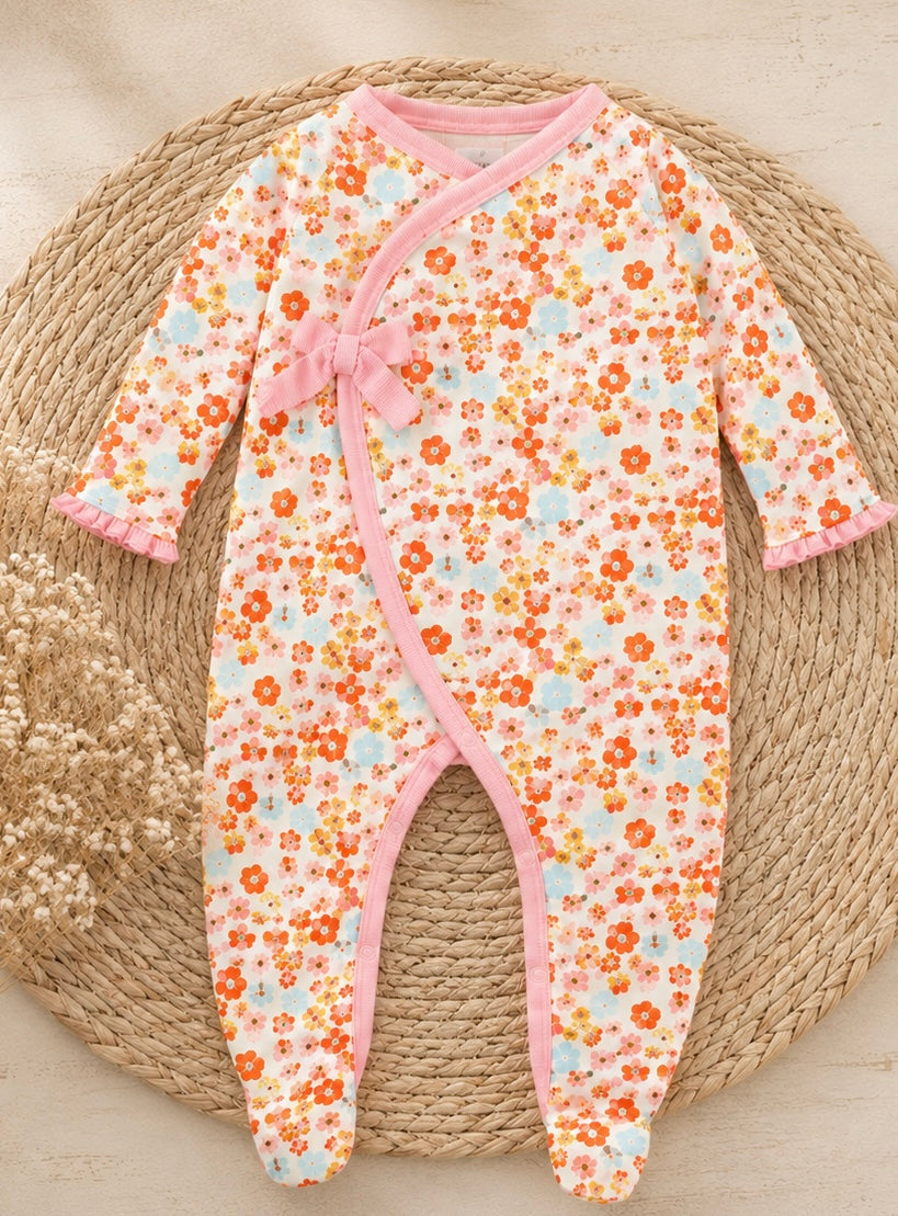 Mud Pie Fall Floral Sleeper