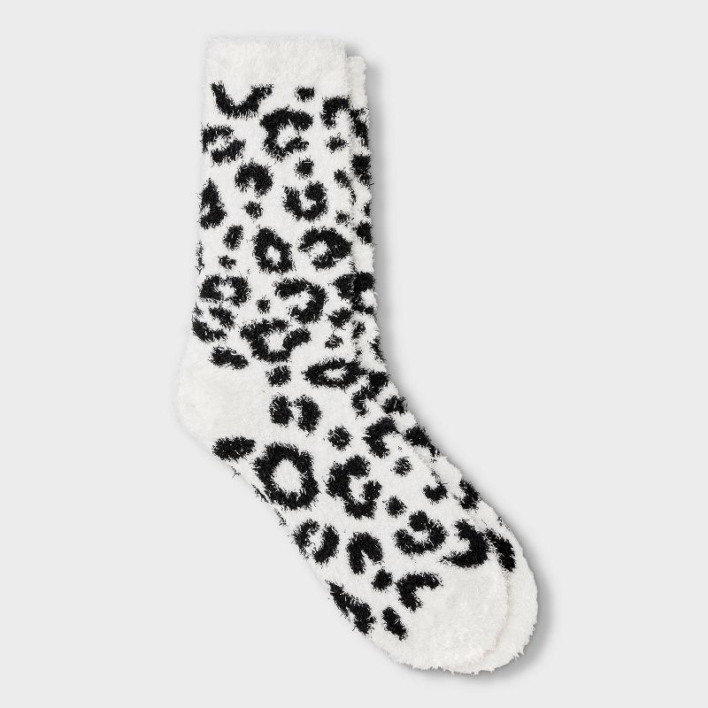 Plush Leopard Socks