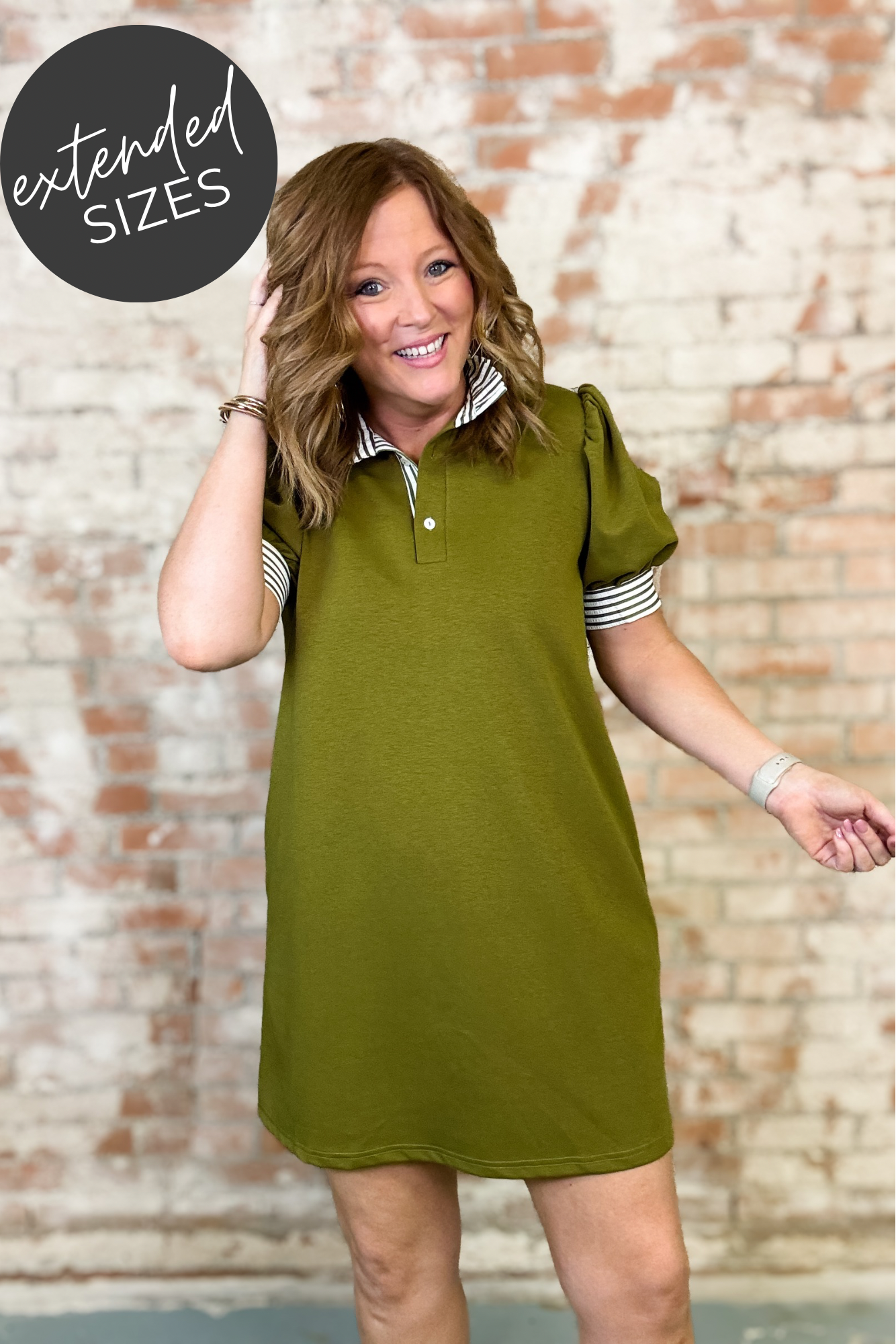 Della Stripe Detail Dress