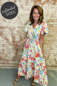 Frances Floral Midi Dress