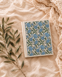 Blue Floral ESV Single Column Journaling Bible
