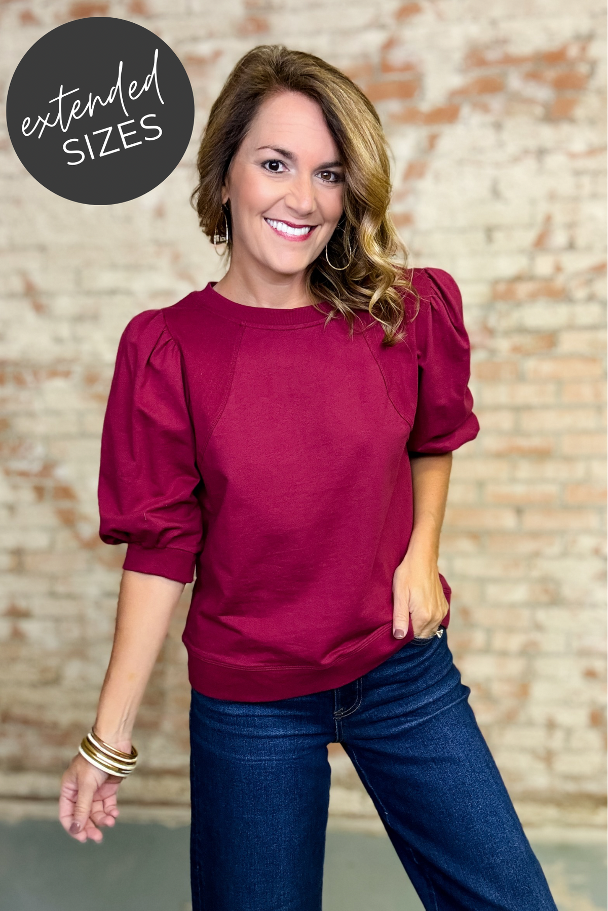 Barbara Solid Pullover Top