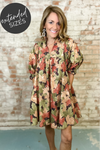 Mindy Floral Pleated Dress