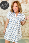 Alexandria Ruffle Floral Print Dress
