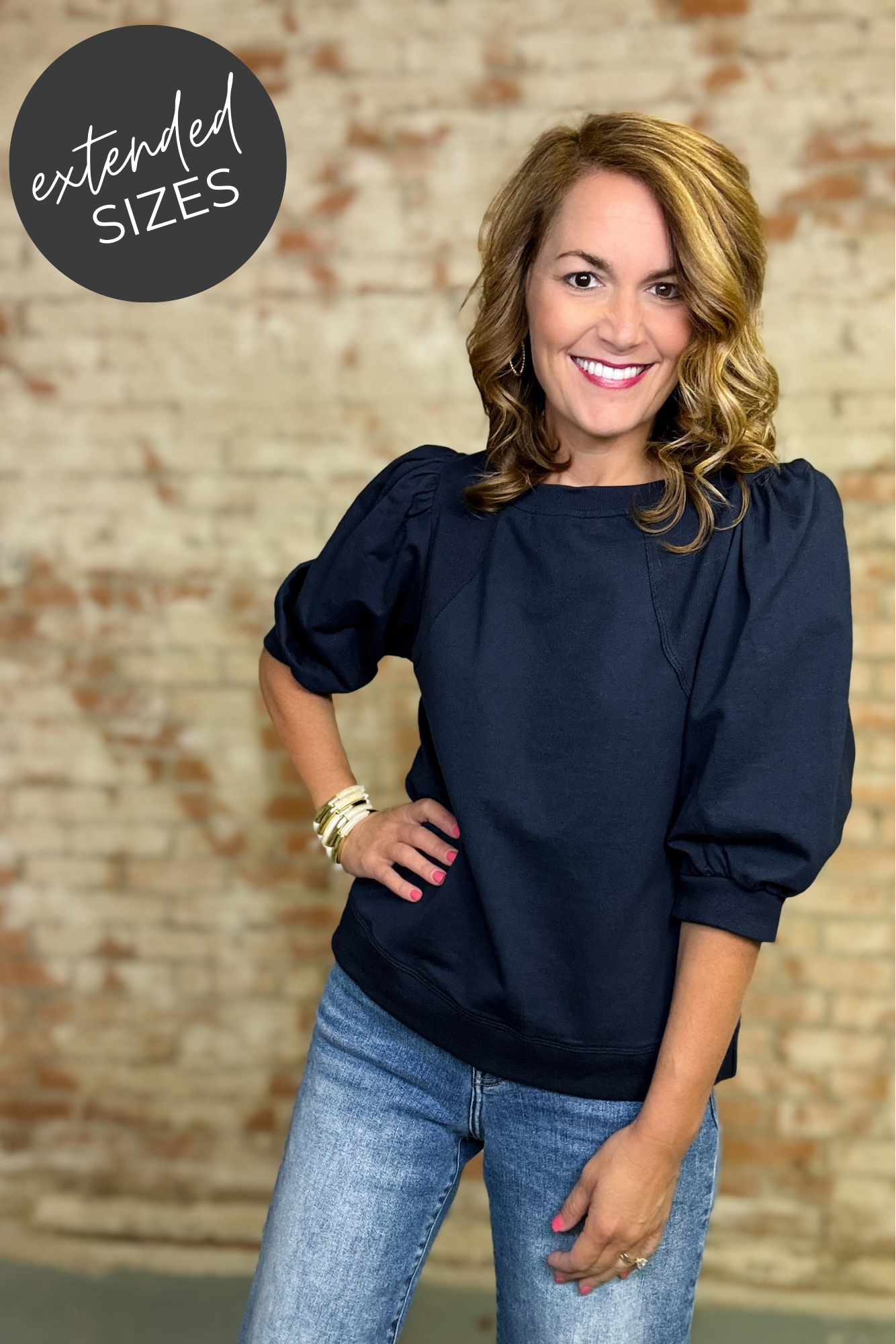 Terry Sweatshirt Top
