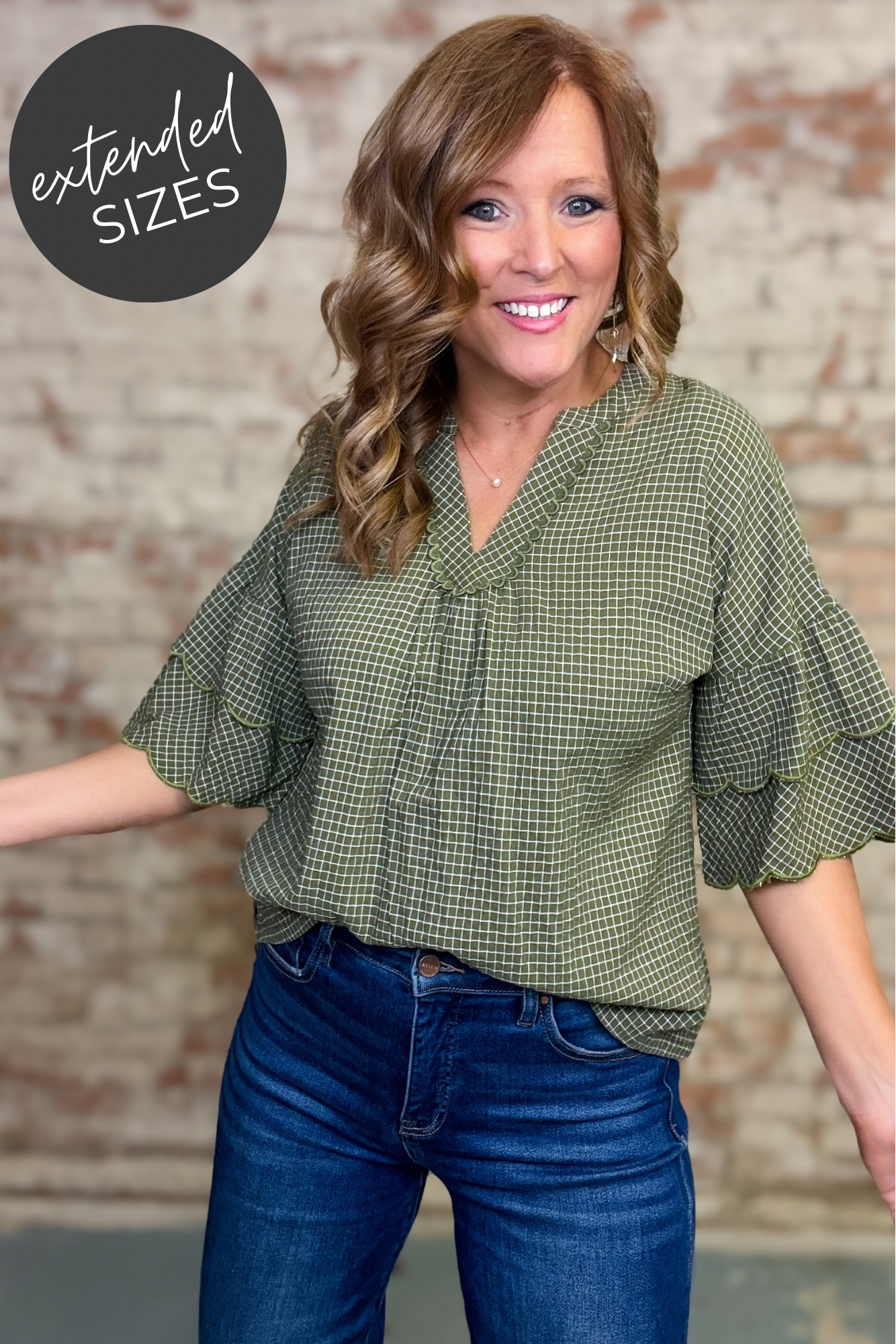 Britton Checkered Top