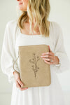 Bible Cover | Floral Debossed Leather