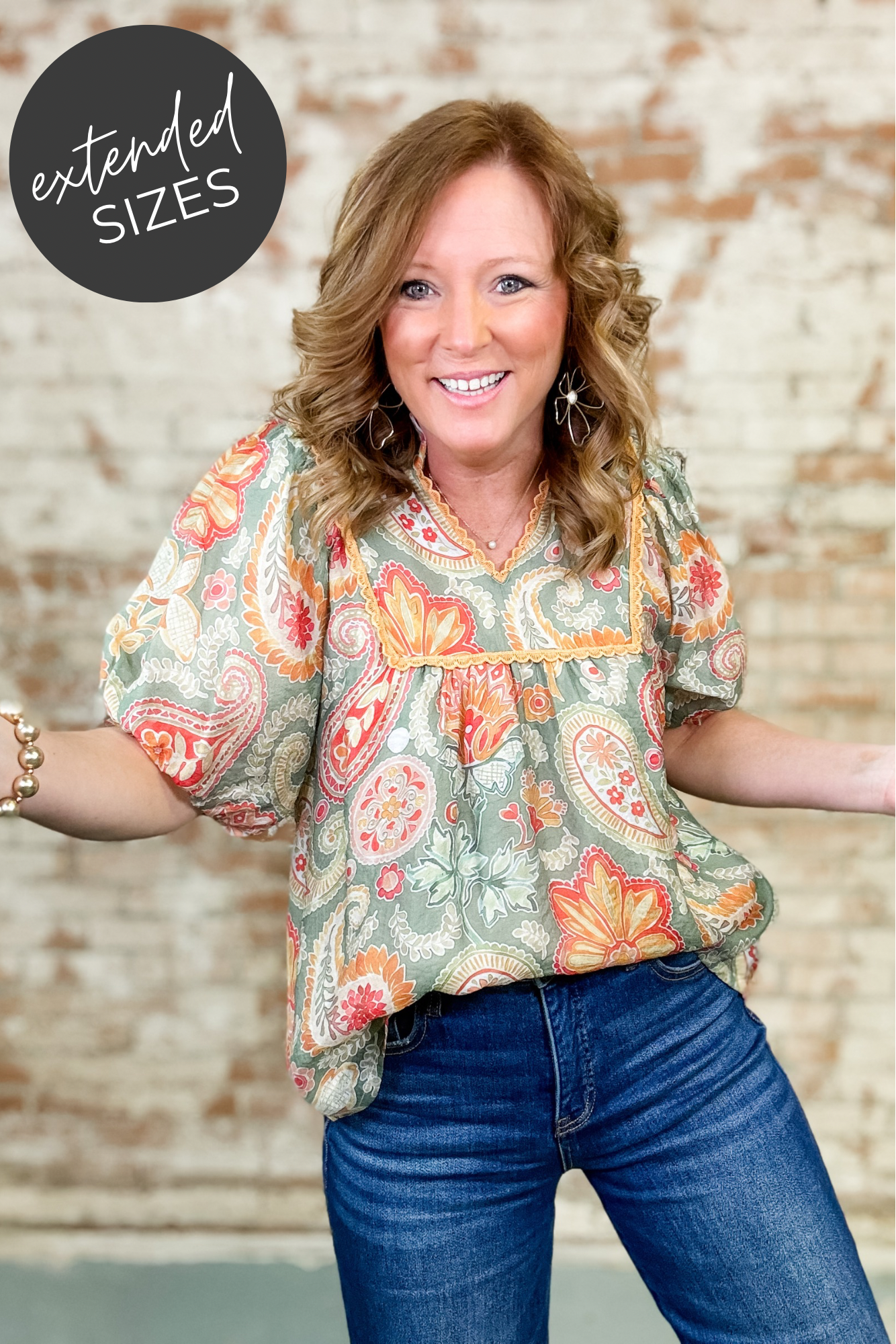 Wynn Paisley Print Top
