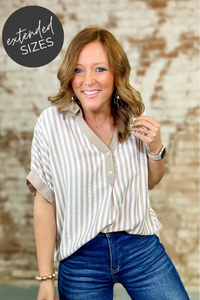 Sarai Stripe Oversized Top