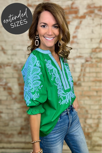 Dana Embroidered Top
