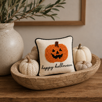 Halloween Pumpkin Mini Throw Pillow