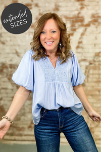 Serenity Smocked Top