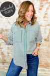Andrea Double Pocket Stripe Top