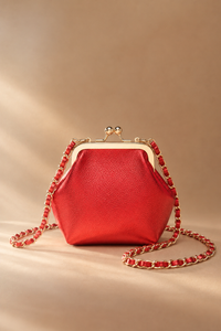 Cleo Red Coin Pouch Crossbody