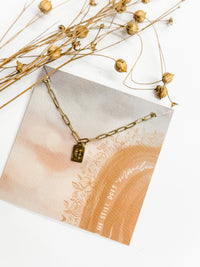 Dear Heart | Believe in Miracles Mini Tag Necklace