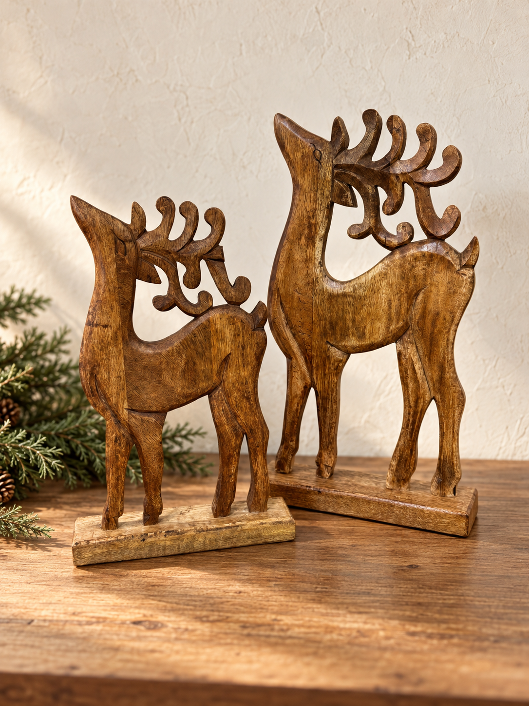 Whimsical Mango Wood Deer