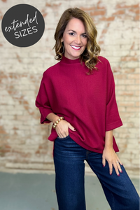 Blinn Mock Neck Solid Top