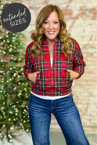 Stewart Plaid Quilted Jacket
