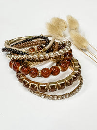 Riah Brown Stretch Bracelet