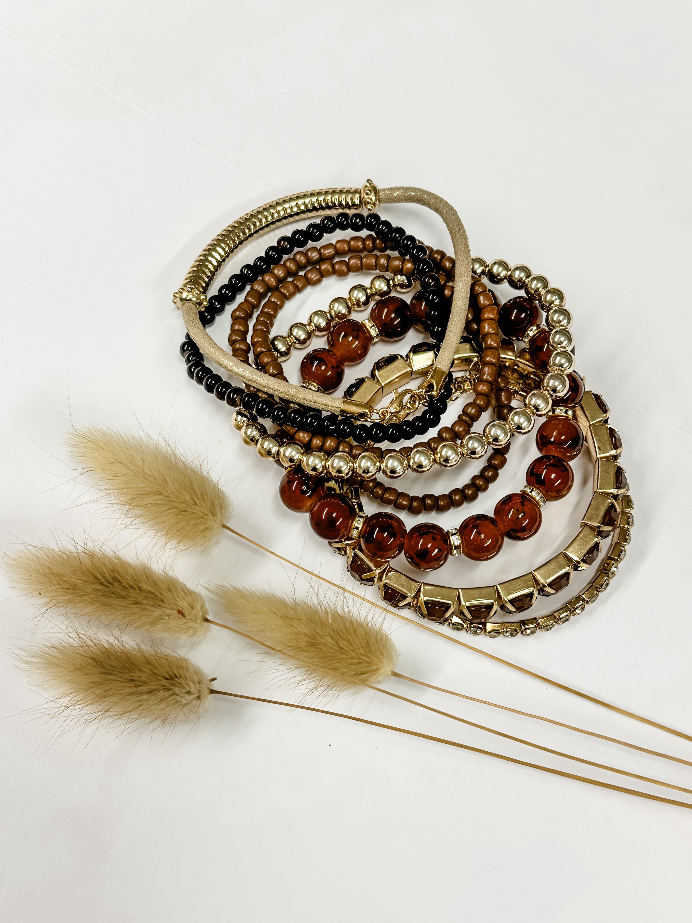 Riah Brown Stretch Bracelet