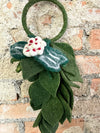 Yuletide Wool Felt Door Hanger