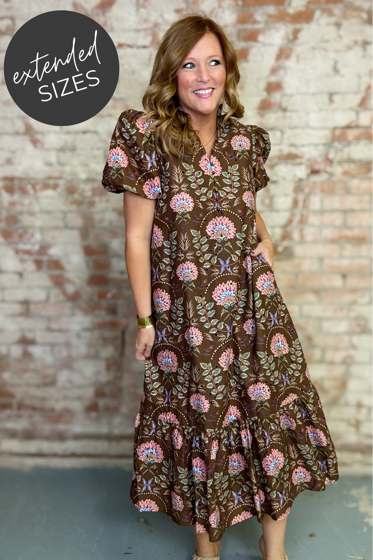 Leticia Floral Eyelet Dress