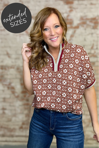 Salem Jacquard Floral Top