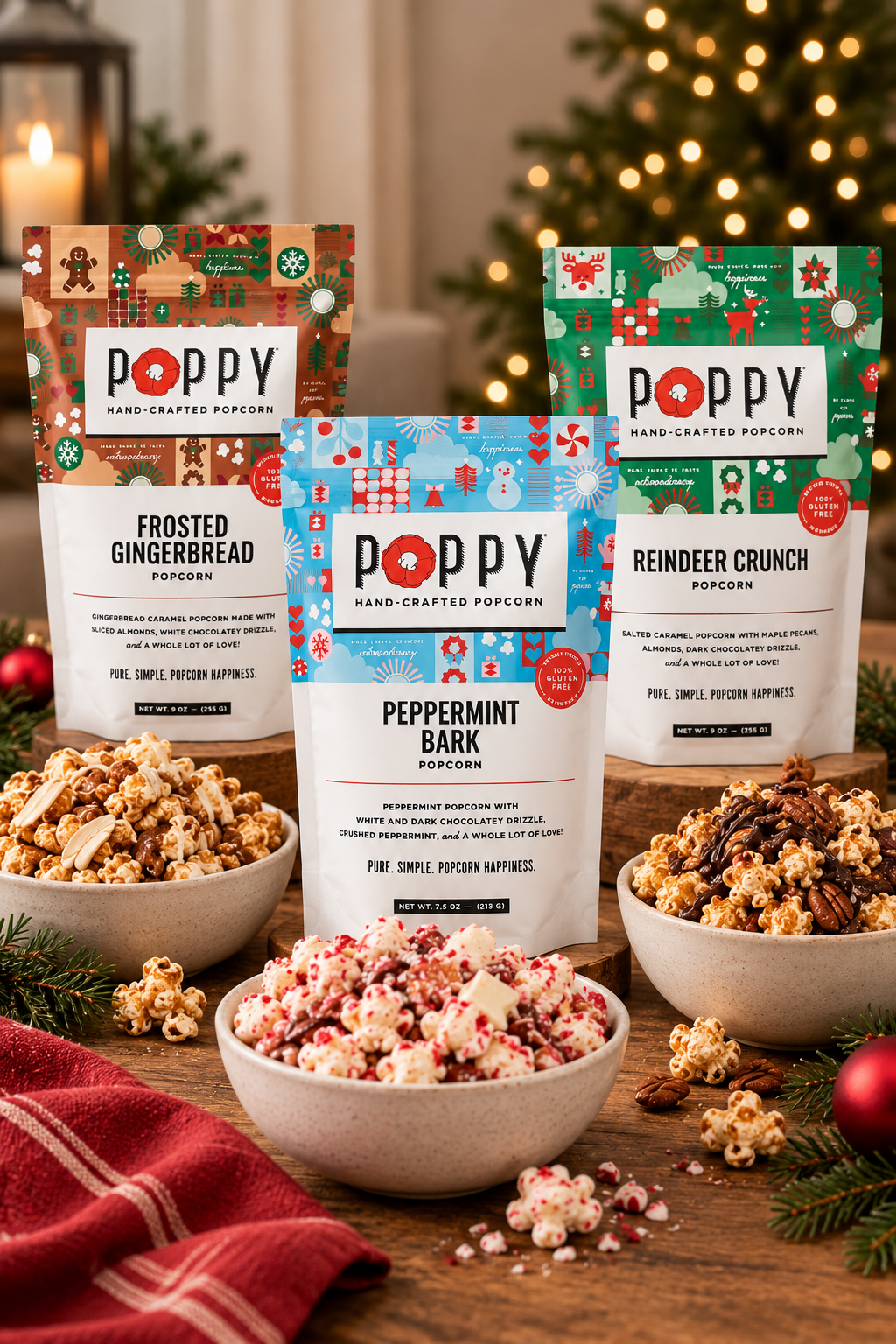Holiday Poppy Popcorn