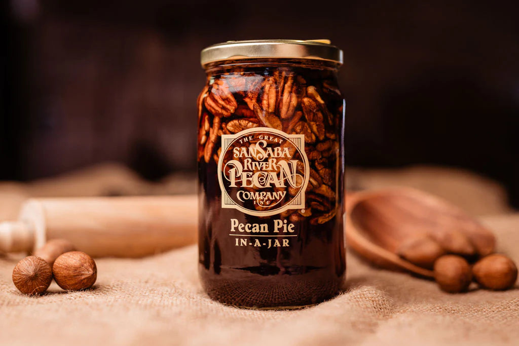 Pecan Pie In-A-Jar | The Great San Saba River Pecan Company