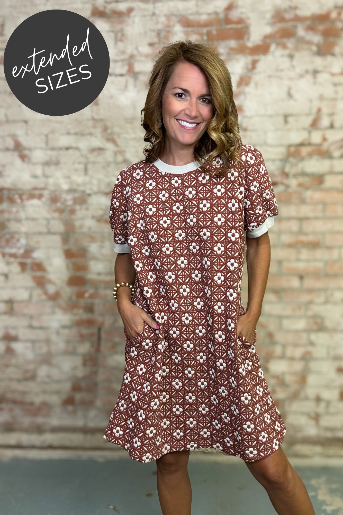 Rubi Floral Textured Dress