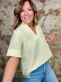 Lizeth Gingham Top