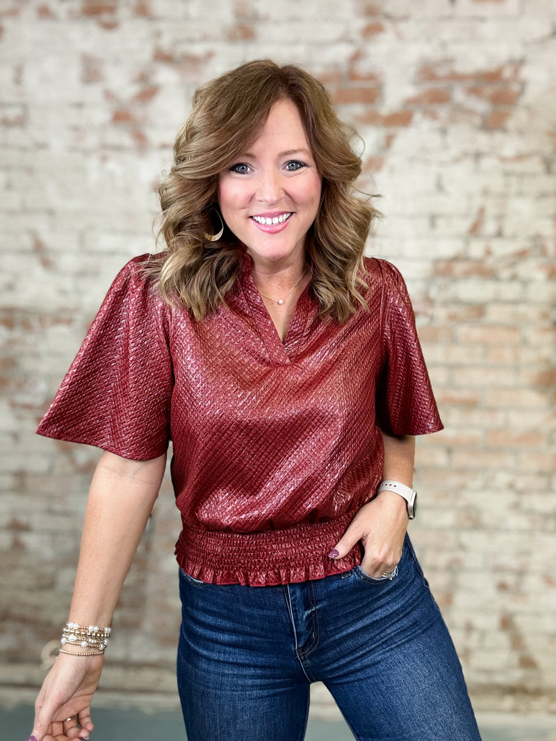 Holbrook Solid Textured Top