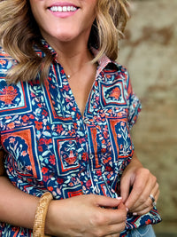 Layken Botanical Print Top
