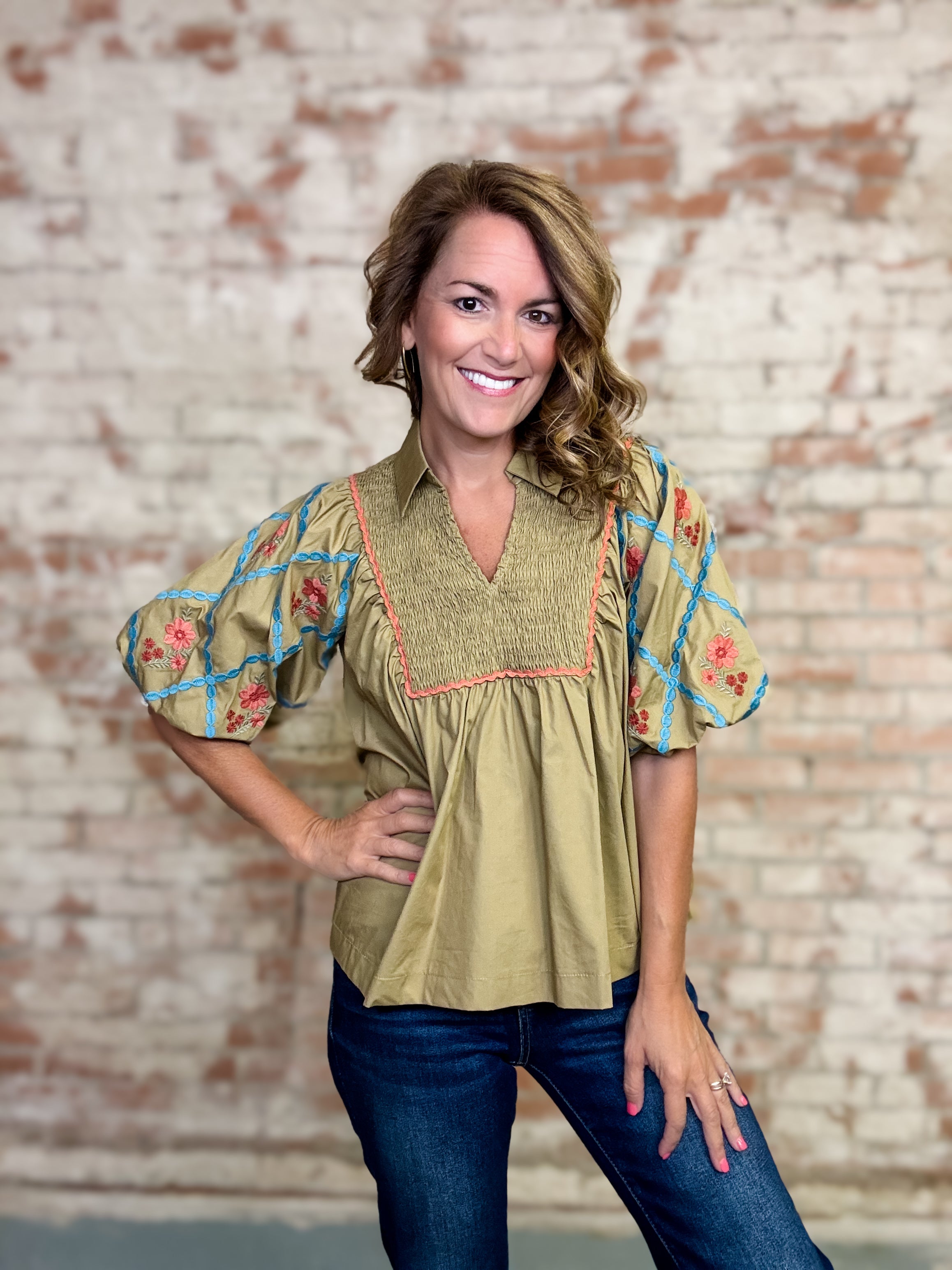 Ariana Smocked Top
