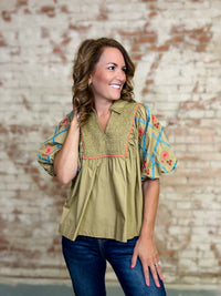 Ariana Smocked Top