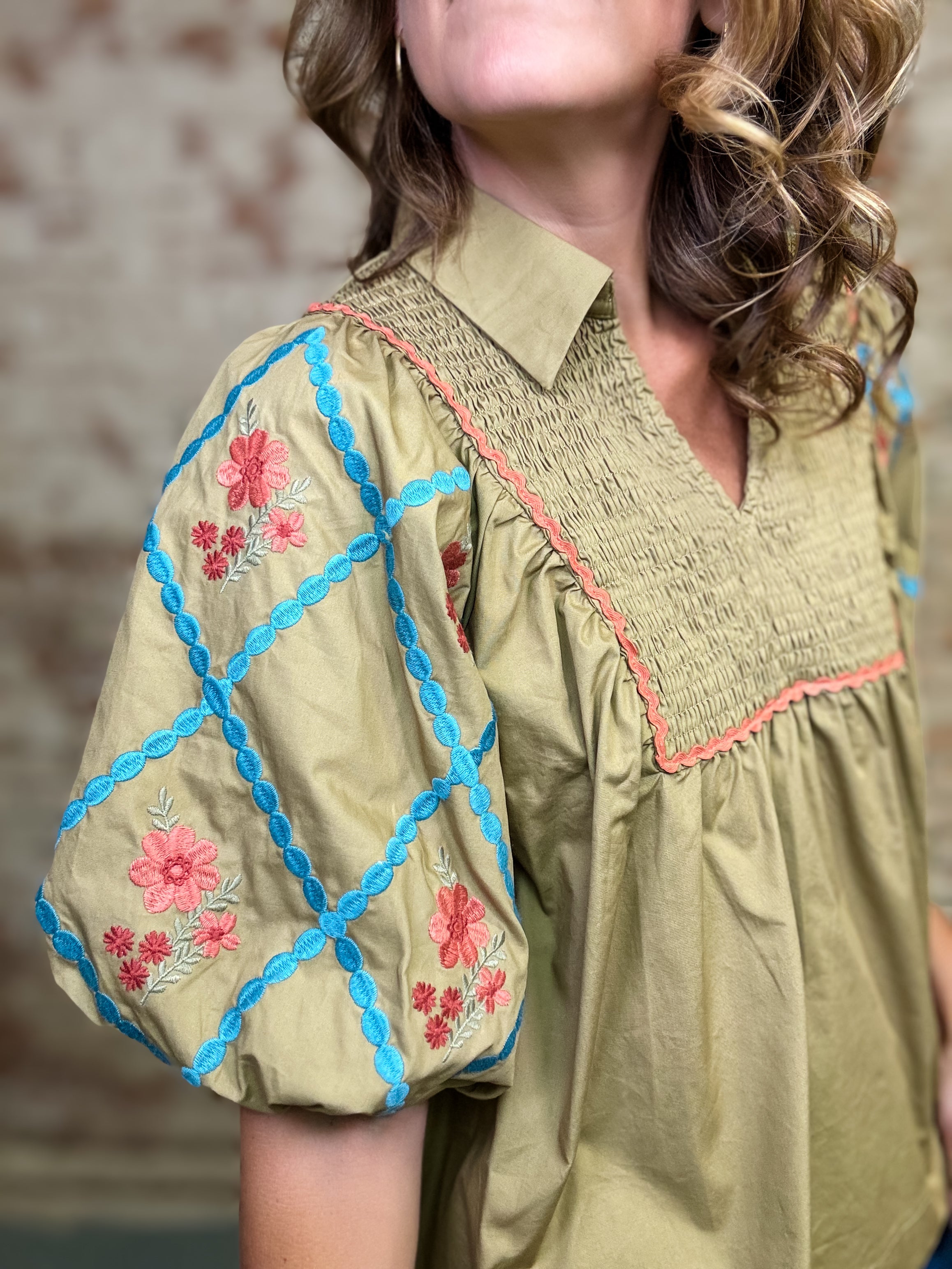 Ariana Smocked Top