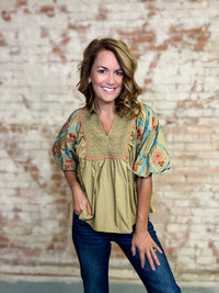 Ariana Smocked Top