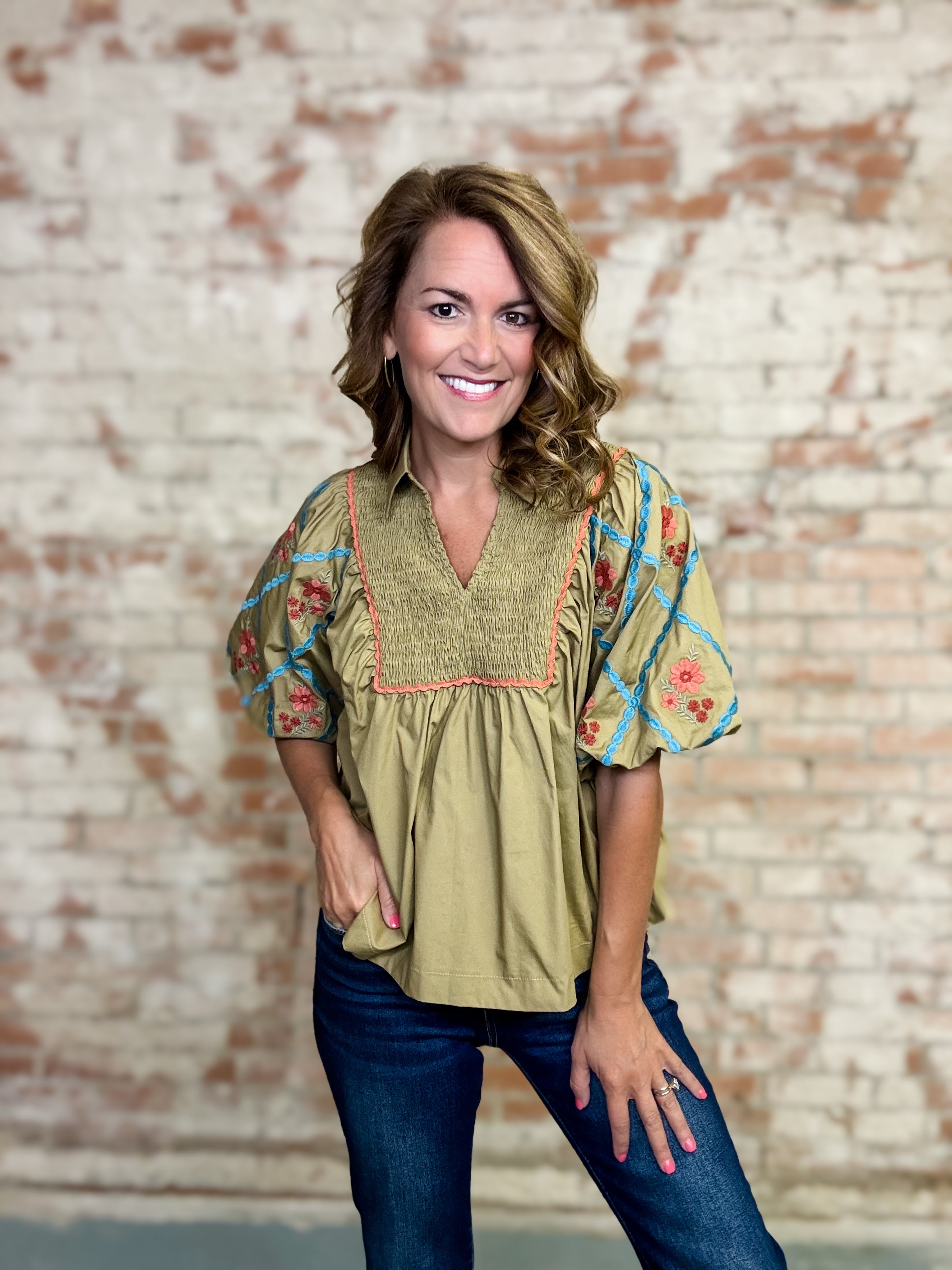 Ariana Smocked Top
