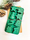 Mud Pie Green Christmas Baking Mold Set