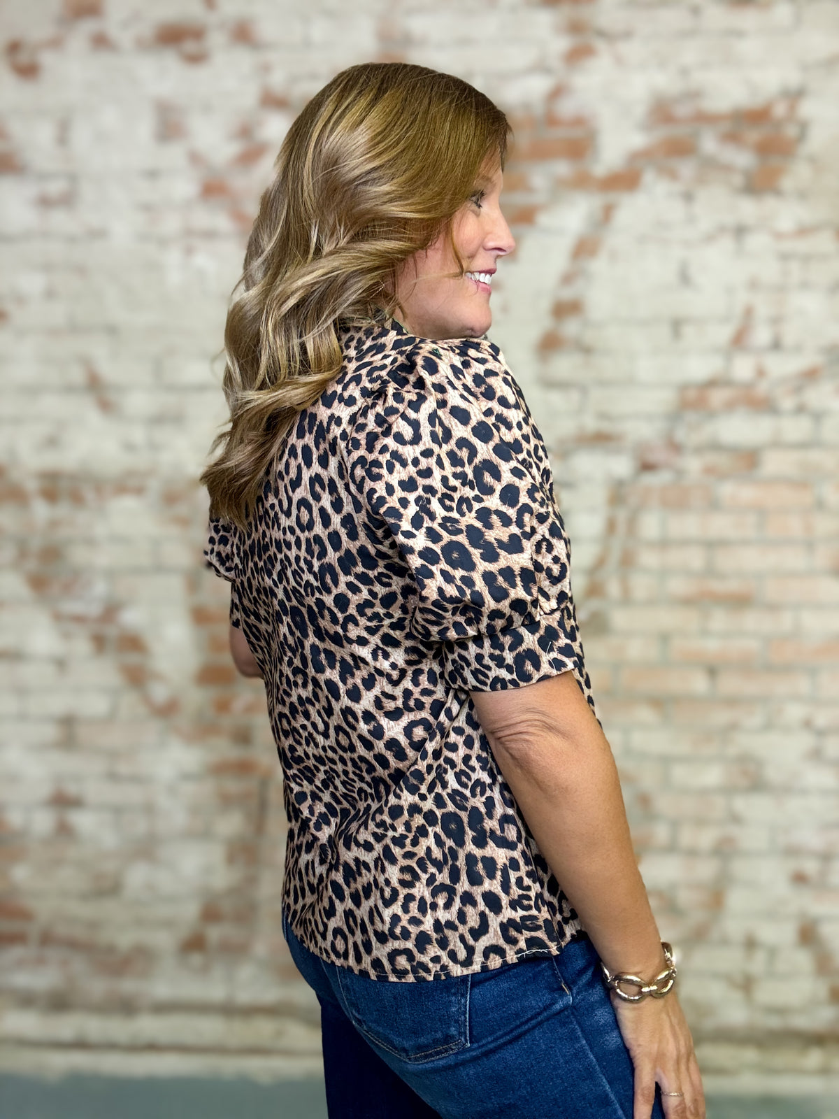 Loraine Leopard Top
