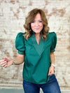 Overbay Stitch Detail Top