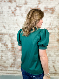 Overbay Stitch Detail Top