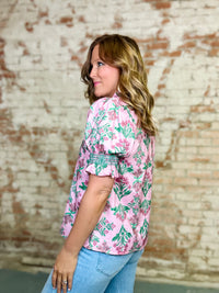 Lacy Floral Top