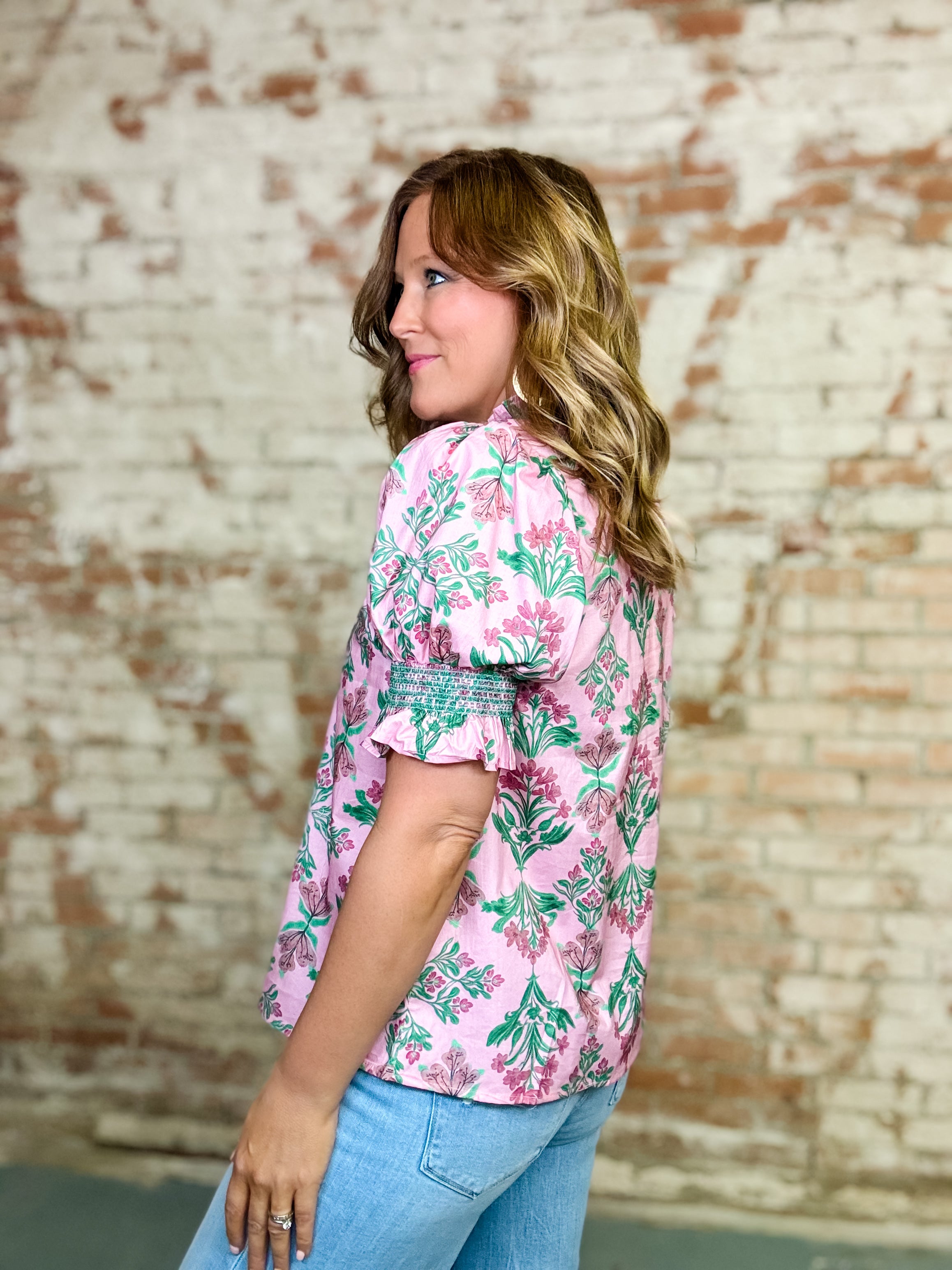 Lacy Floral Top