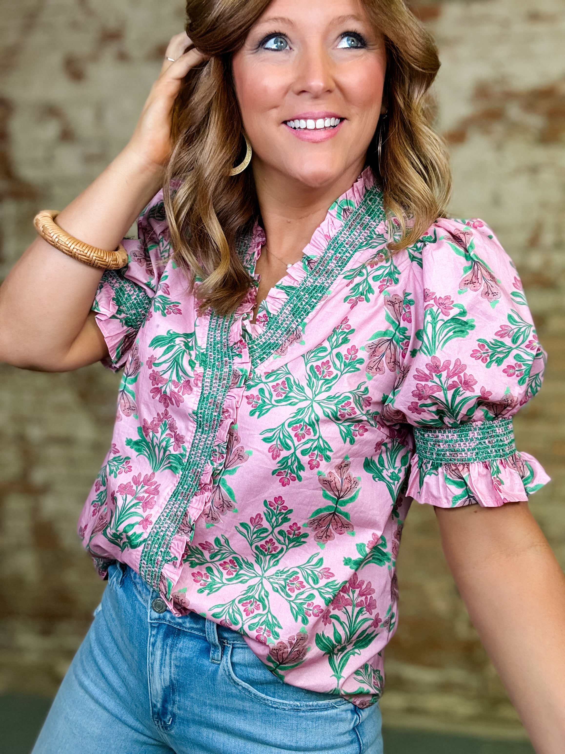 Lacy Floral Top