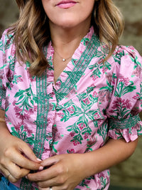 Lacy Floral Top