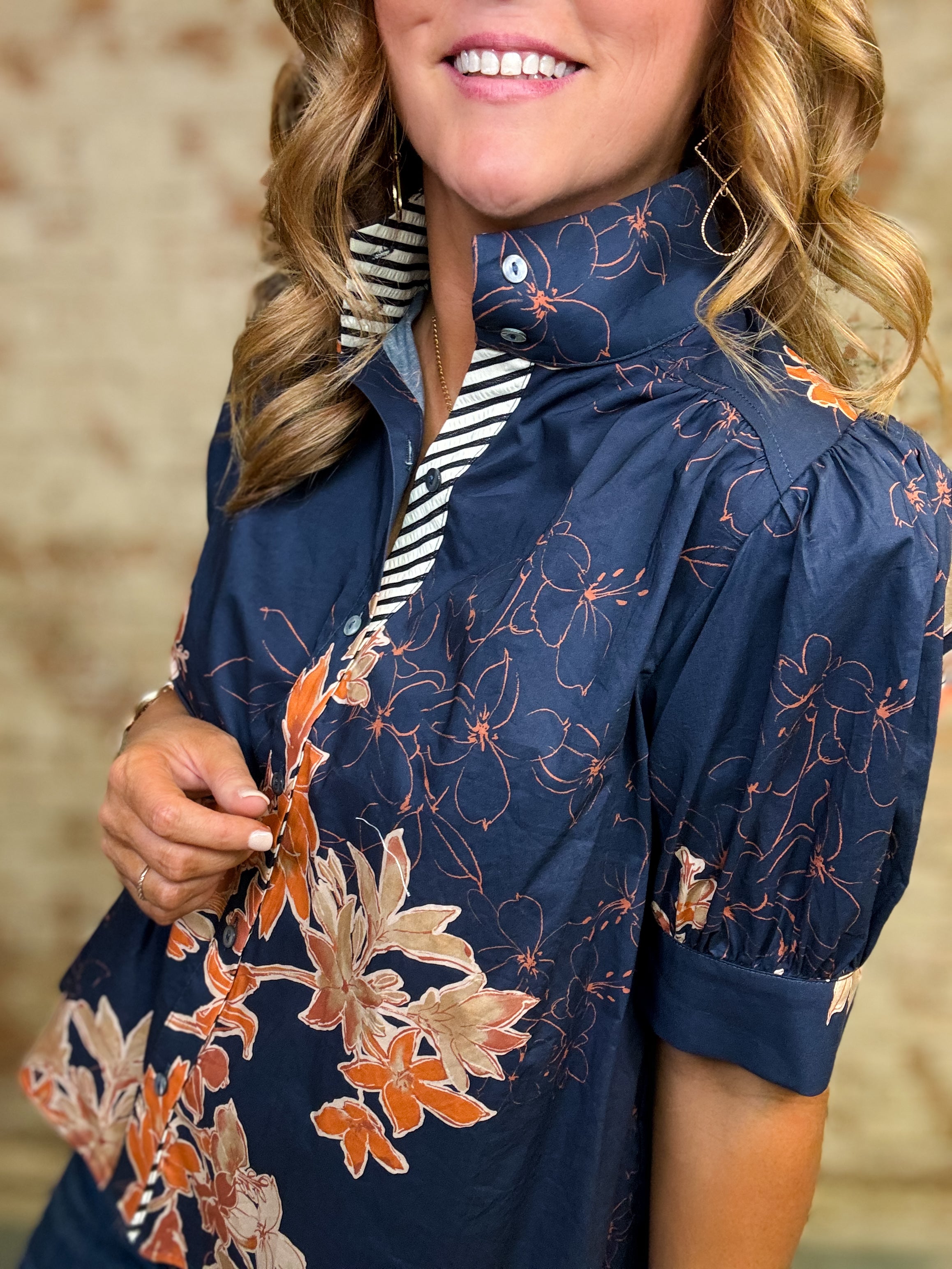 Julianna Floral Puff Sleeve Top